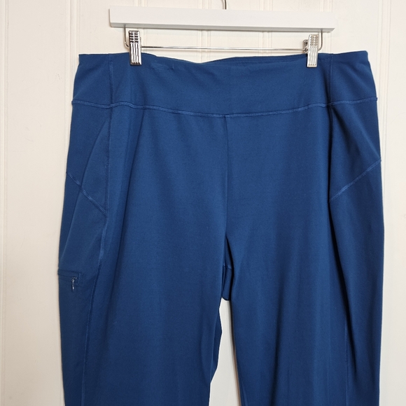 Duluth Trading Co Active Pants Womens Size XL x 31 Blue Side Zip Pocket - Picture 3 of 12